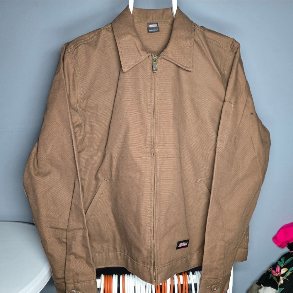 NEW Dickies Brushed Canvas Workwear/Construction Jacket-Womens 2XL-Brown-Work